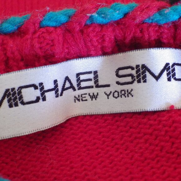 Michael Simon Embellished Red Vest/ Boho/ Beaded & Embroidered/ Size 2 - Picture 13 of 14